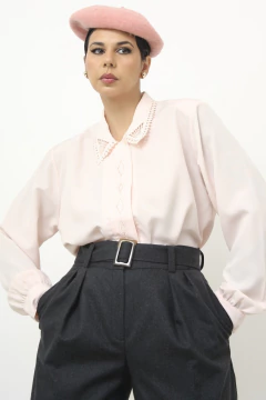 Camisa rosa poliester renda na internet