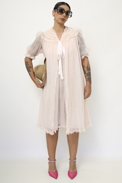 Conjunto tres peças CAMISOLA + CAPA + CALCINHA - Capichó Brechó