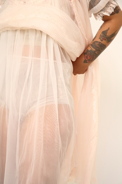 Conjunto tres peças CAMISOLA + CAPA + CALCINHA