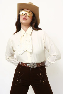 Calça veludo marrom vintage - comprar online