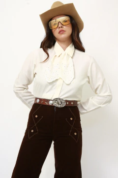Calça veludo marrom vintage - Capichó Brechó