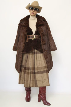 Imagem do Casaco PELE marrom vintage