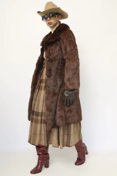 Casaco PELE marrom vintage