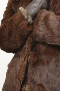 Casaco PELE marrom vintage