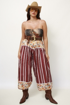 Macacao estampado 100% seda - loja online