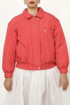 Jaqueta vermelha nylon bomber JOOLA - comprar online
