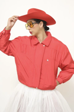 Jaqueta vermelha nylon bomber JOOLA - loja online