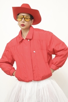 Jaqueta vermelha nylon bomber JOOLA na internet