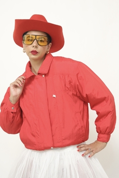 Jaqueta vermelha nylon bomber JOOLA - comprar online
