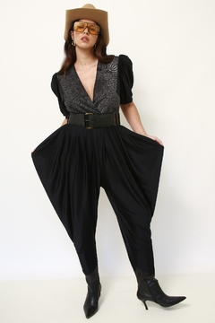 Macacao esquilo preto prata ombreira 80´s - comprar online