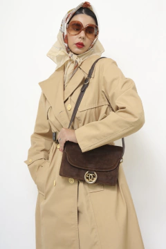 Bolsa GUCCI couro camurça italiana - Capichó Brechó