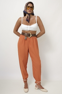 Imagem do Calça laranja fininha poliester