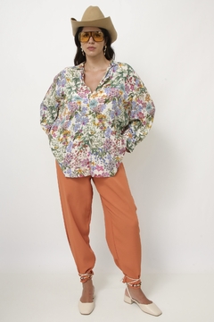Camisa ZARA flores bata - loja online