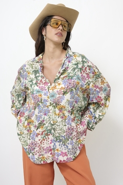 Camisa ZARA flores bata - comprar online