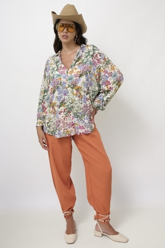Camisa ZARA flores bata - comprar online