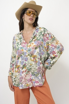 Camisa ZARA flores bata