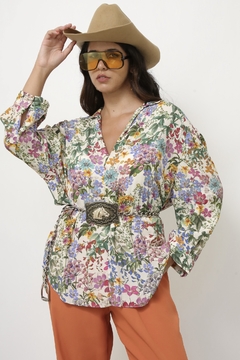Camisa ZARA flores bata