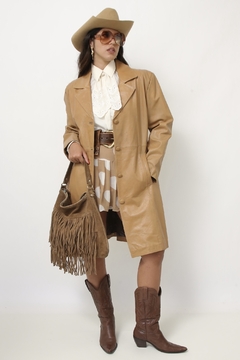 Bolsa franja western couro