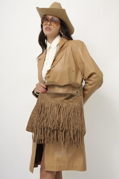 Bolsa franja western couro - loja online