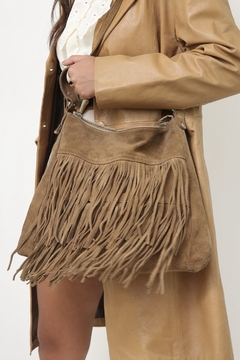 Bolsa franja western couro - loja online