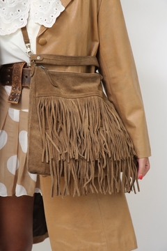 Bolsa franja western couro - Capichó Brechó