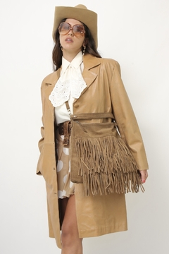Bolsa franja western couro - loja online