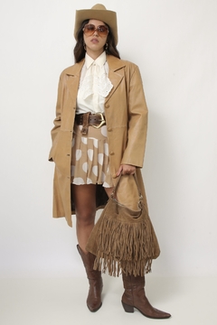 Imagem do Bolsa franja western couro