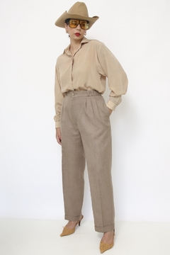 Calça cintura alta classica castor
