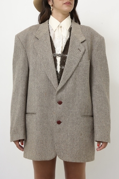Maxi blazer 100% lã AKKAR - Capichó Brechó
