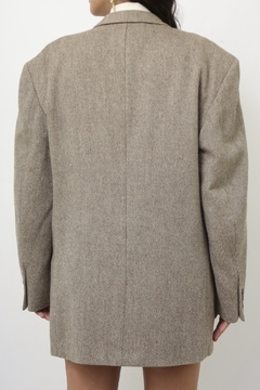 Maxi blazer 100% lã AKKAR - comprar online