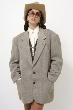 Maxi blazer 100% lã AKKAR - Capichó Brechó