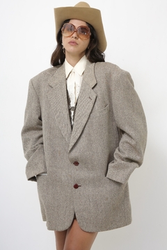 Maxi blazer 100% lã AKKAR - loja online