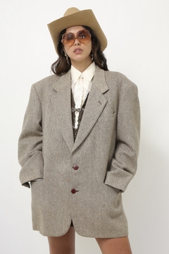 Maxi blazer 100% lã AKKAR - Capichó Brechó