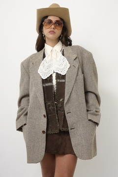 Maxi blazer 100% lã AKKAR