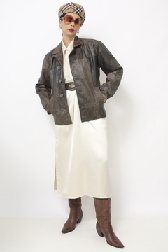 Imagem do Blazer couro estonado vintage JULIANA MACUIR