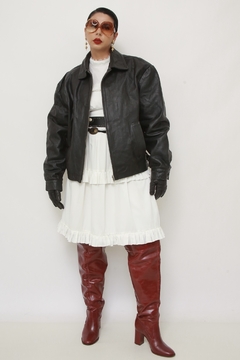 Cinto preto couro fivela pedra western - comprar online