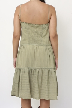 Vestido verde algodão boho - comprar online
