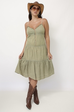 Vestido verde algodão boho na internet