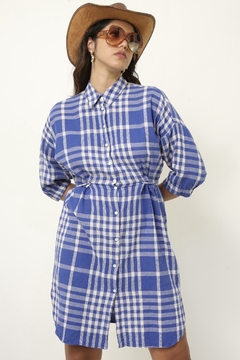 Chemise azul ZARA - comprar online