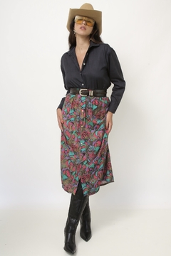Camisa ESTILO linho preta classica - Capichó Brechó