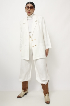 Blazer branco classico forrado