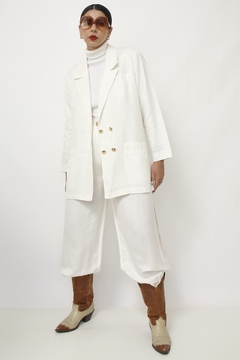 Blazer branco classico forrado - Capichó Brechó