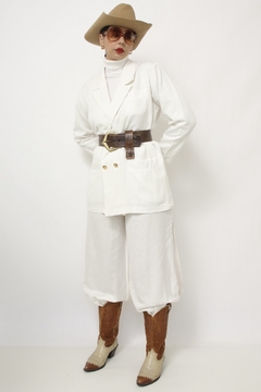 Blazer branco classico forrado - comprar online