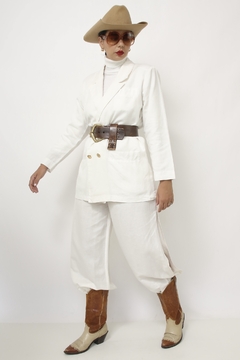 Blazer branco classico forrado - loja online