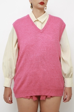 Colete rosa classico vintage na internet