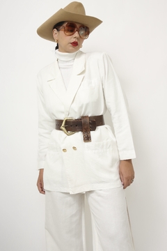 Blazer branco classico forrado - Capichó Brechó