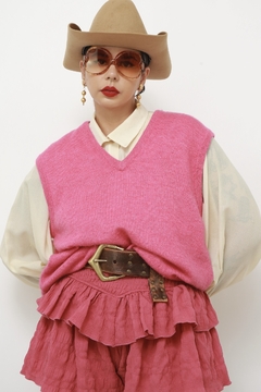 Colete rosa classico vintage - loja online