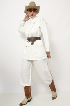 Blazer branco classico forrado - comprar online