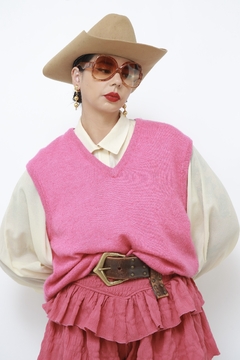 Colete rosa classico vintage na internet