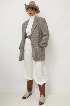 Blazer classico WITCHER camelo bco xadrez na internet
